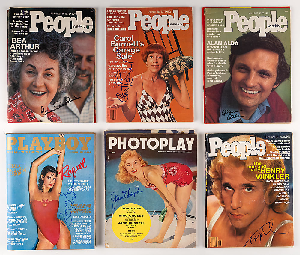 1950s-1970s Signed Actors/Actresses/Entertainers Magazine Group (24)