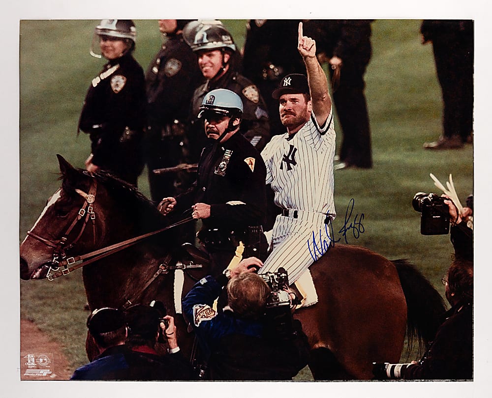 New York Yankees Hall of Famer Signed Photographs (9) with (2) Joe DiMaggio