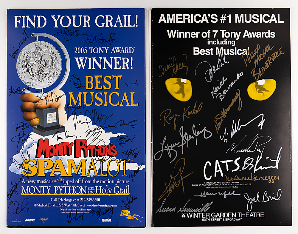 Signed Theater Play Broadside Collection (37) with Billy Crystal, John Ritter, Andrew Lloyd Weber & More