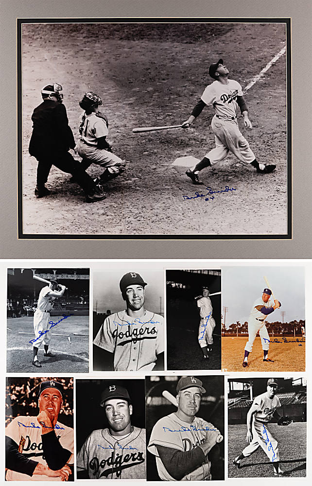 Duke Snider Signed Photograph Collection (31) All Different Poses/Sizes with (4) Dual-Signed