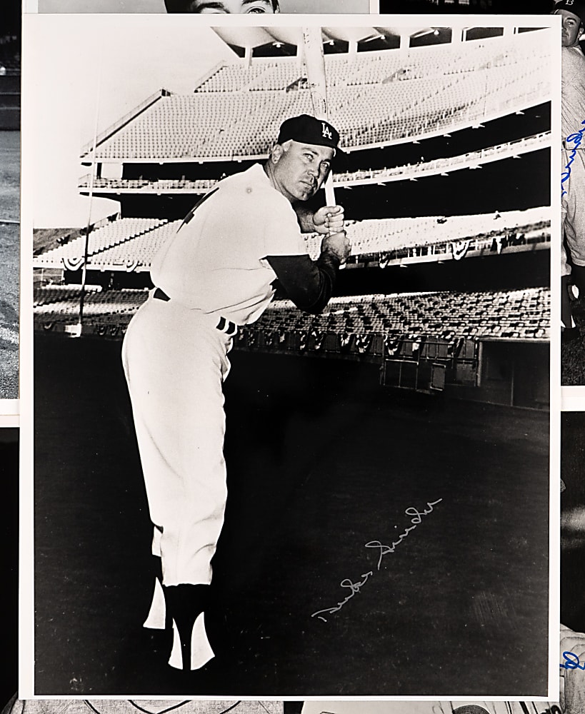 Duke Snider Signed Photograph Collection (31) All Different Poses/Sizes with (4) Dual-Signed