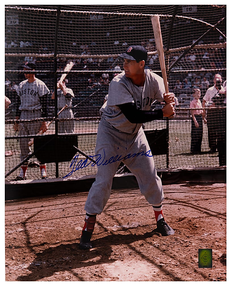 Ted Williams Signed Oversized Photographs (3) with One Framed