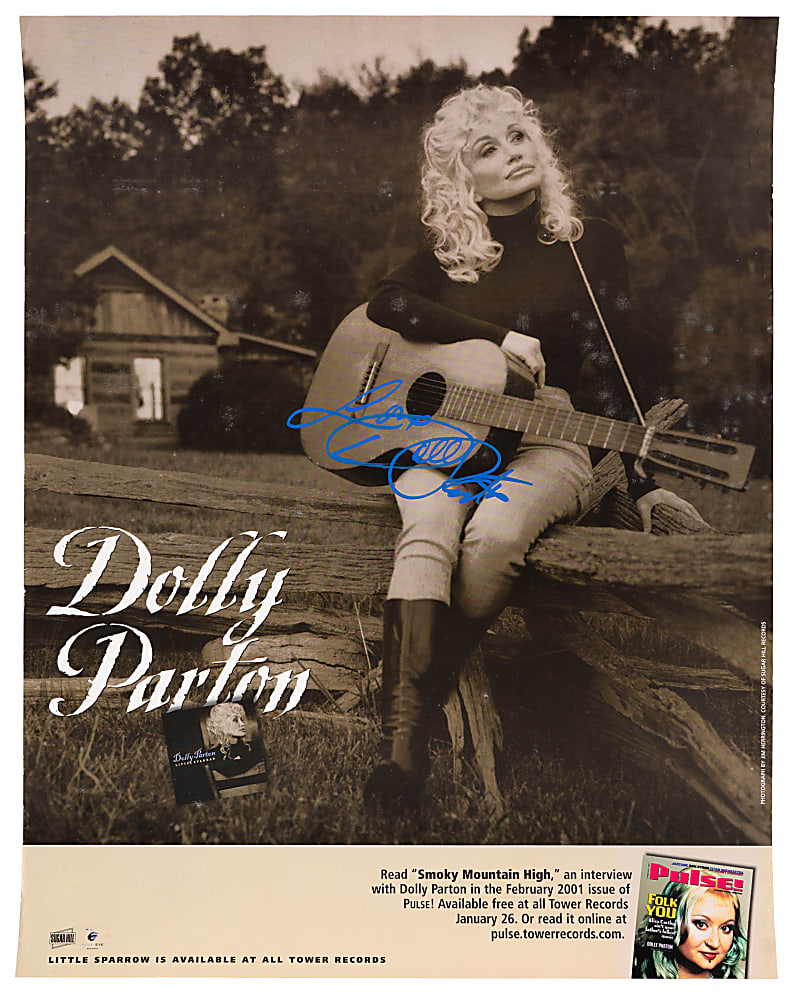 Dolly Parton Signed 17.5 x 22.5 Poster