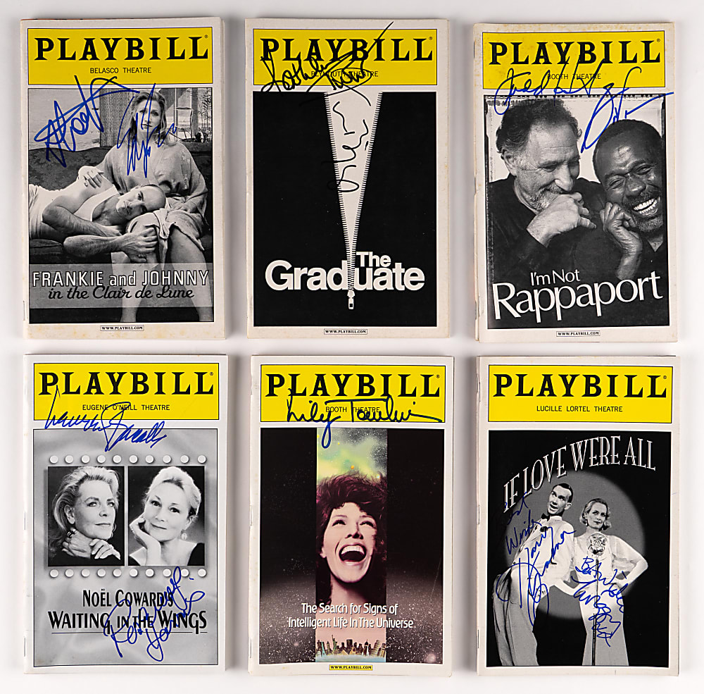 1990s-2000s Signed Playbill Theater Programs Hoard (125+) Loaded