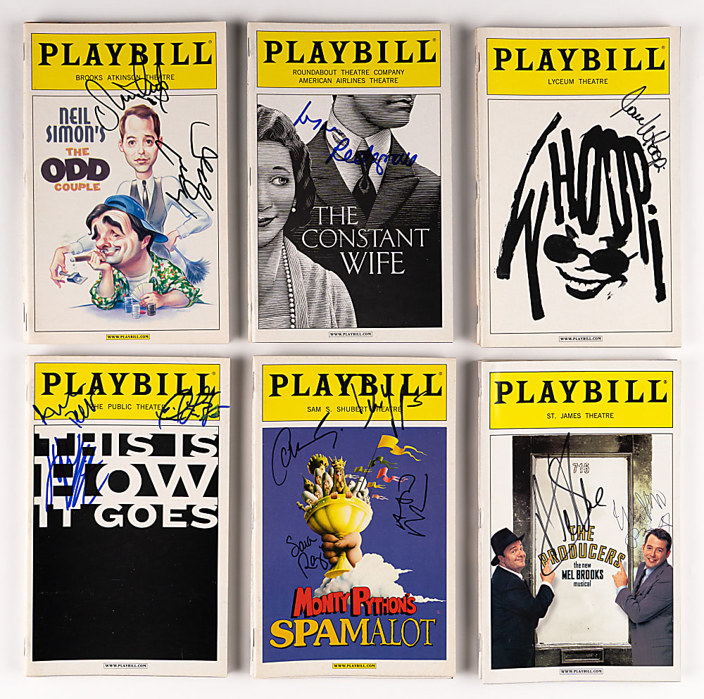 1990s-2000s Signed Playbill Theater Programs Hoard (125+) Loaded
