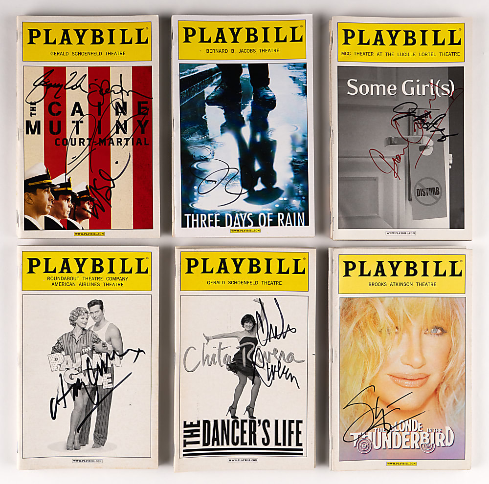 1990s-2000s Signed Playbill Theater Programs Hoard (125+) Loaded