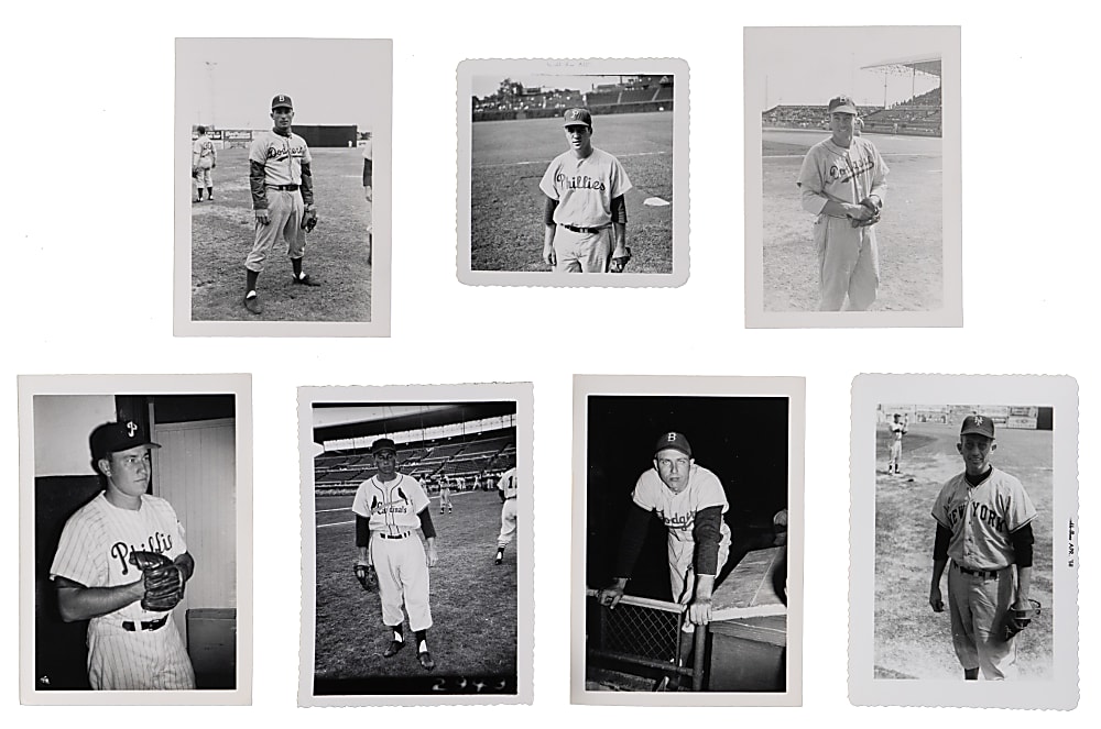 1950s-1960s National League Original Snapshots/Photographs (275) with Various Hall of Famers & Stars