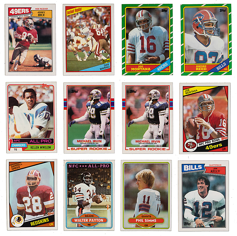 1980-1987 Topps Football Complete Set Group (7) with 1981, 1984 & 1986