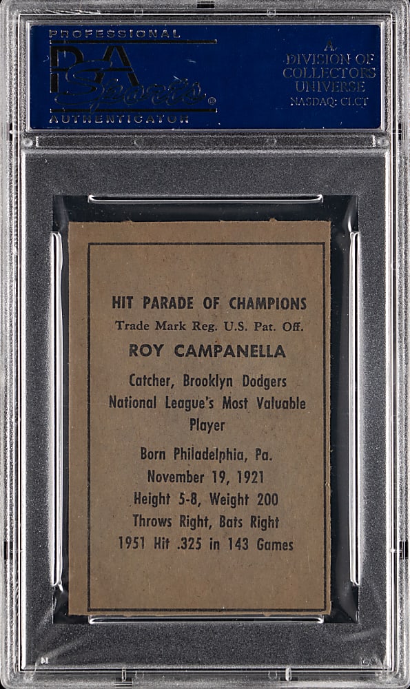 1952 Berk Ross Roy Campanella PSA NM-MT 8 (oc)