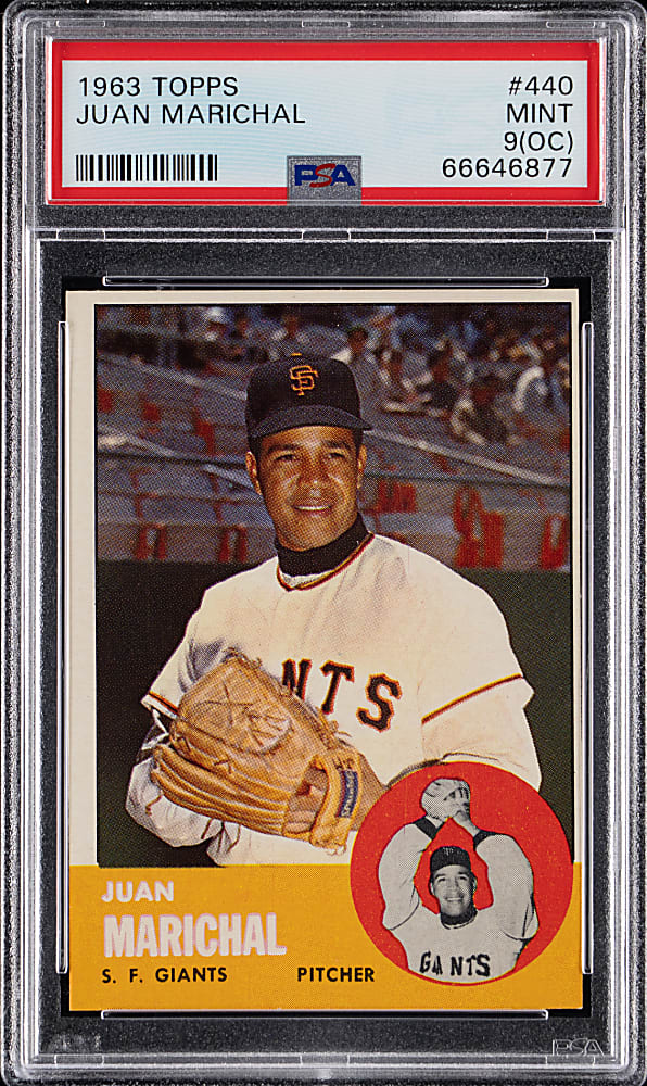 1963 Topps #440 Juan Marichal PSA MINT 9 (oc)