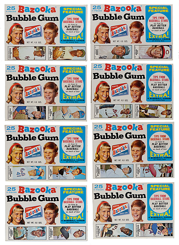 1968 Bazooka Box Complete Set (15) - Clean!