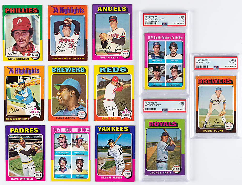 1975 Topps Complete Set (660) with (3) PSA Graded Stars