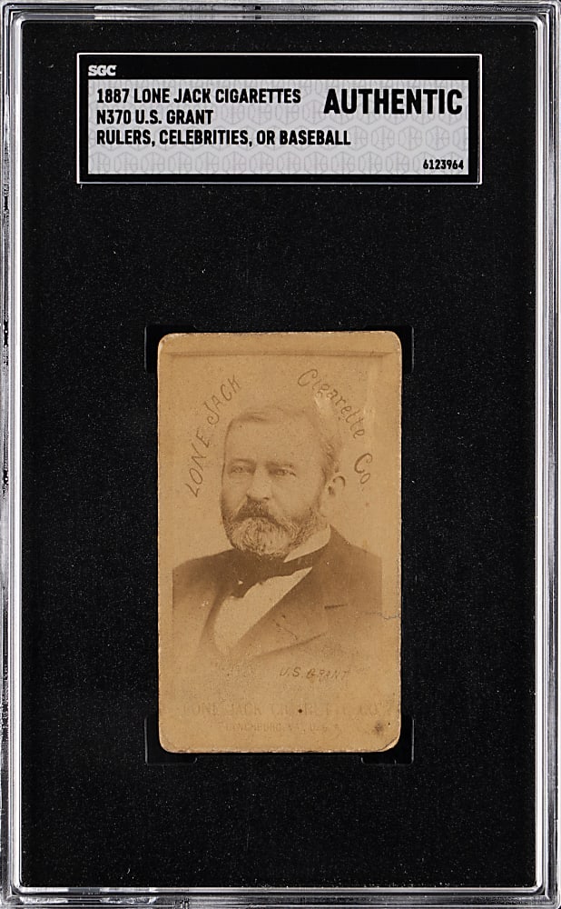 1887 N370 Lone Jack Cigarettes Ulysses S. Grant SGC Authentic