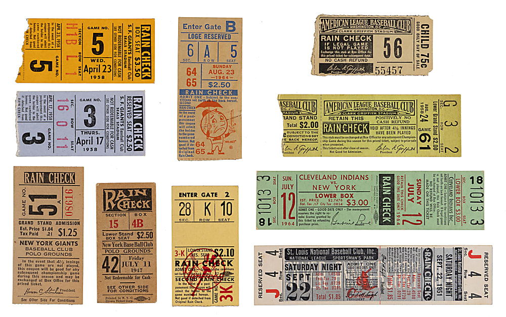 1930s-1970s MLB Game Ticket Treasure Chest (332)
