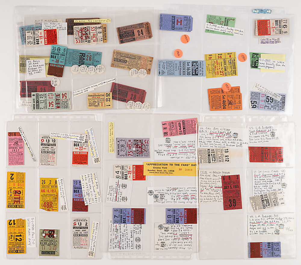 1930s-1970s MLB Game Ticket Treasure Chest (332)