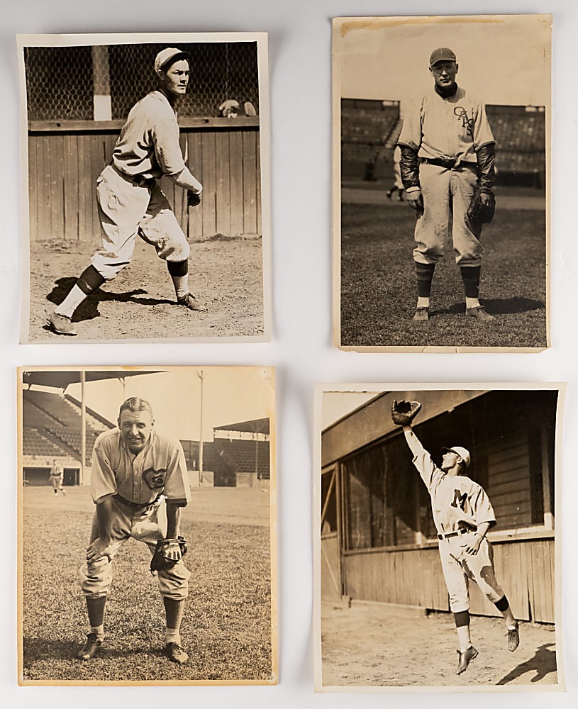 1910s-1930s Minor League Photos (13) & Stadium Postcards (4) with (6) Pacific Coast League and Al Simmons