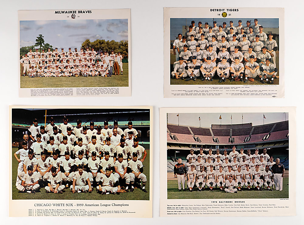 1930s-1960s Major League Period Team Photograph Collection (39) with Type I Pictures