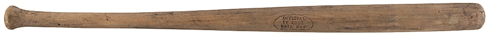 1909 Official Ty Cobb Ball Bat
