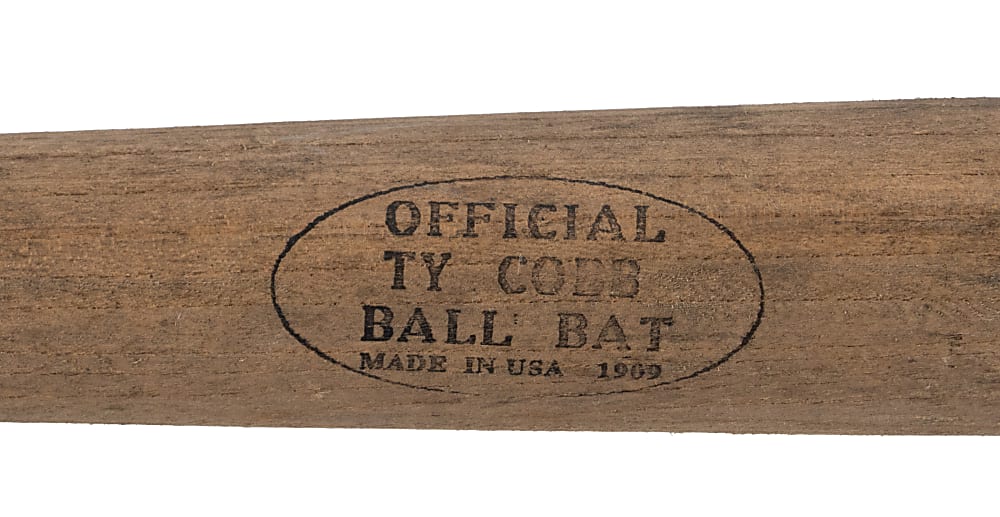 1909 Official Ty Cobb Ball Bat