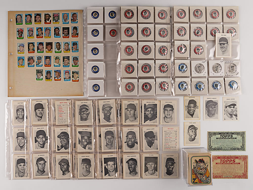1919-1983 Eclectic Shoebox Collection (500+ Total Cards) with Hall of Famers, Uncut Strips & Oddball