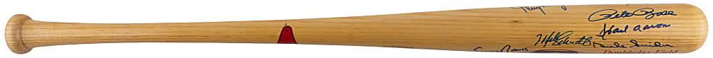 Hall of Fame/Star Multi-Signed Cooperstown Bat Co. Doubleday Field Bat with Aaron & Mays - Full JSA LOA