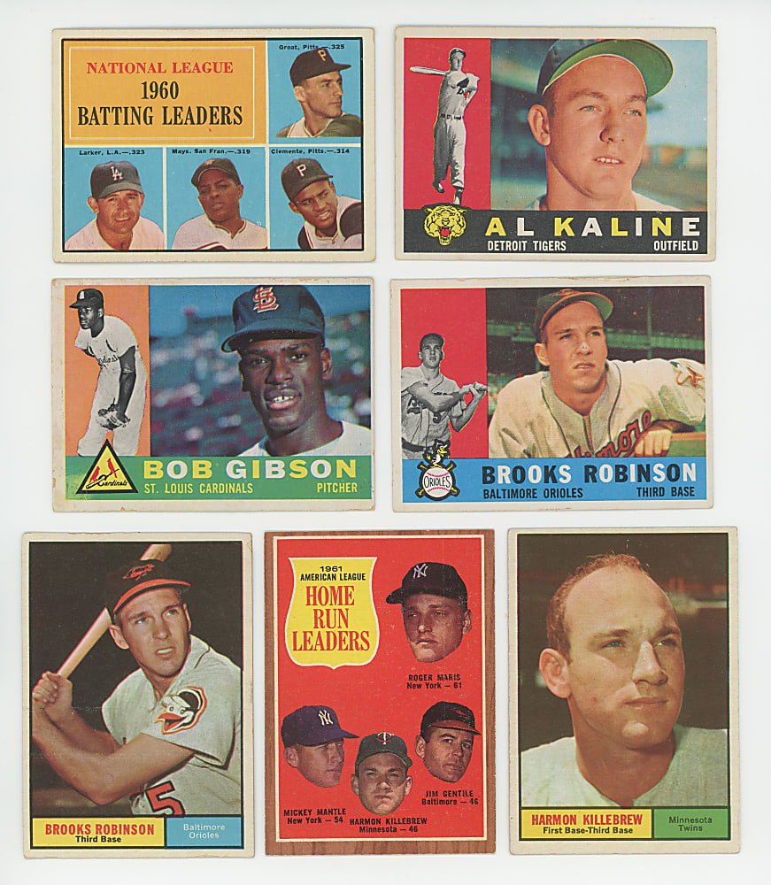 1957-1962 Shoebox Collection (256) with (36) Hall of Famers Including (4) Mickey Mantle