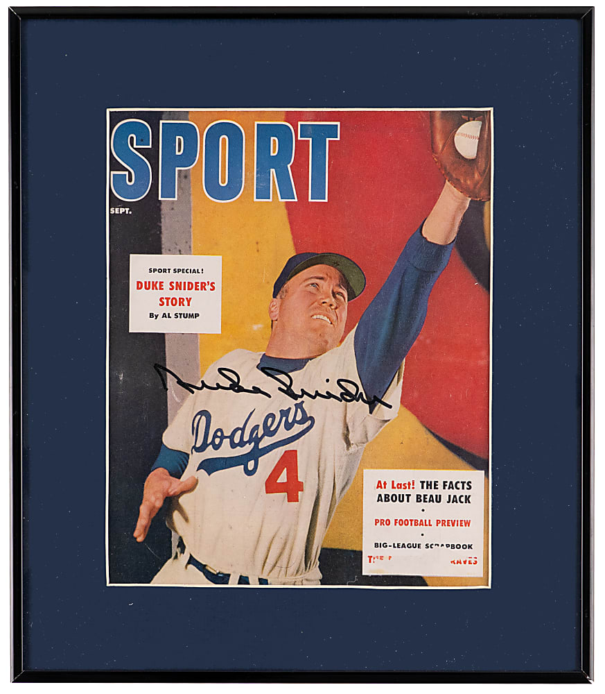 Hall of Fame Signed Publication Collection (6) with Aaron, Mantle & T. Williams - All Individually Certified
