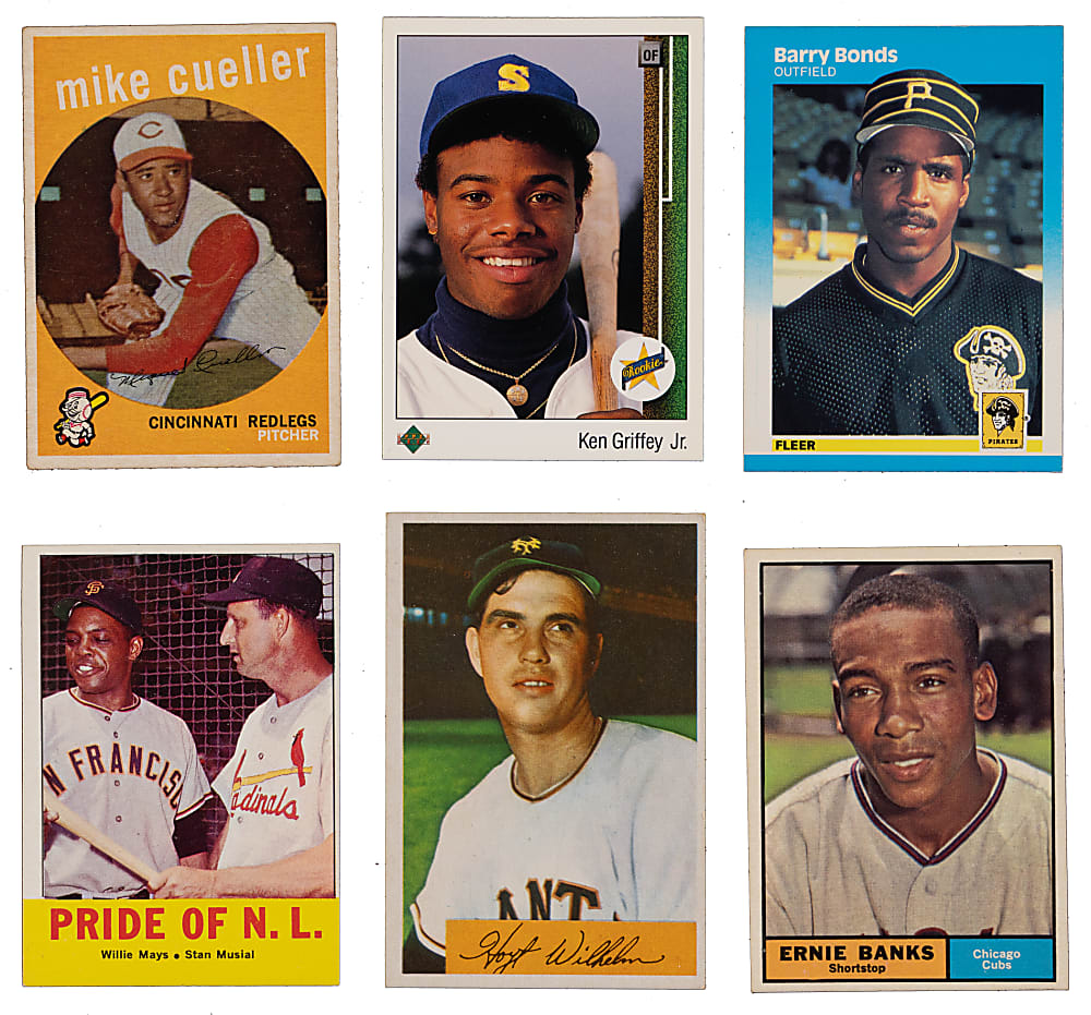 1933-1989 Hall of Fame & Star Collection (14) with (8) Graded Including Clemente, Maris & Musial