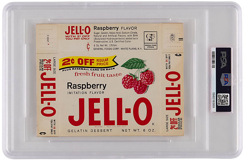 1963 Jell-O Complete Box #191 Bob Lillis Shortprint PSA VG-EX 4 - Only Graded!