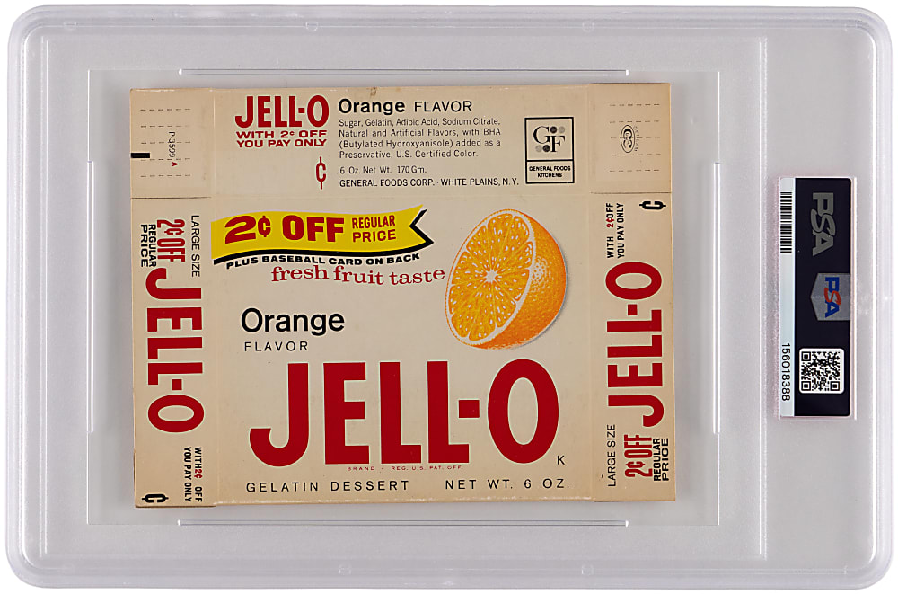 1963 Jell-O Complete Box Shortprint #92 Haywood Sullivan PSA VG-EX 4 - Only Graded!