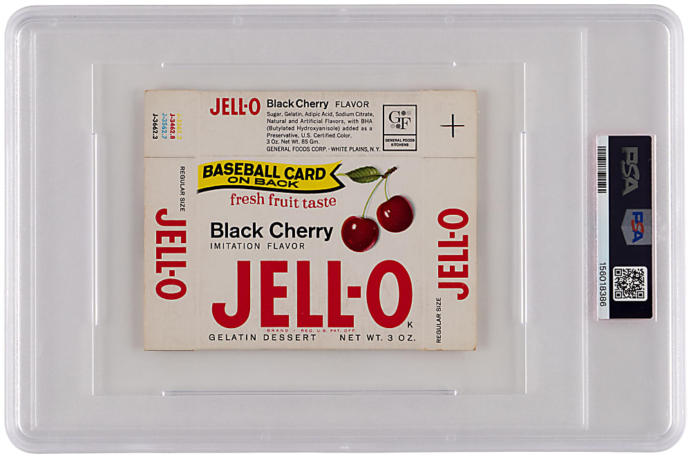 1963 Jell-O Complete Box #124 Daryl Spencer PSA EX 5 - Only Graded!