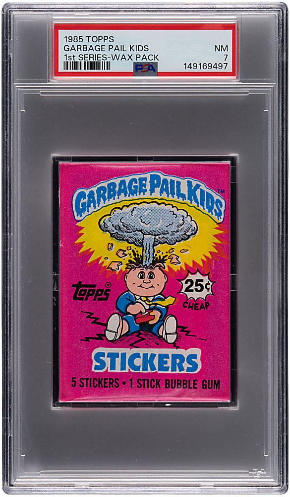 1985 Topps Garbage Pail Kids 1st Series Unopened Wax Pack PSA NM 7