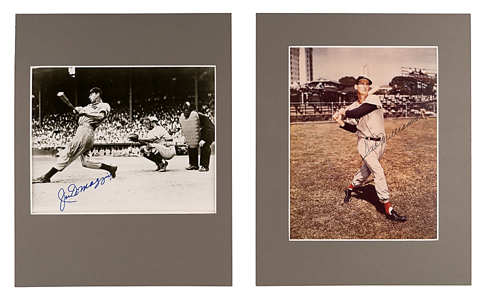Hall of Fame & Star Signed Flat Collection (11) with Joe DiMaggio & Ted Williams