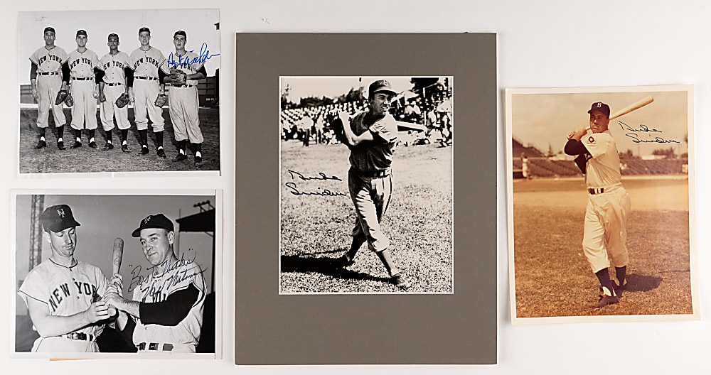 Hall of Fame & Star Signed Flat Collection (11) with Joe DiMaggio & Ted Williams