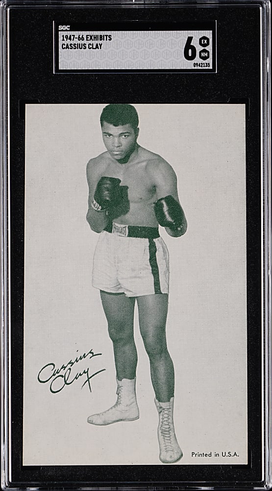 1947-1966 Boxing Exhibits Cassius Clay Rookie SGC EX/NM 6