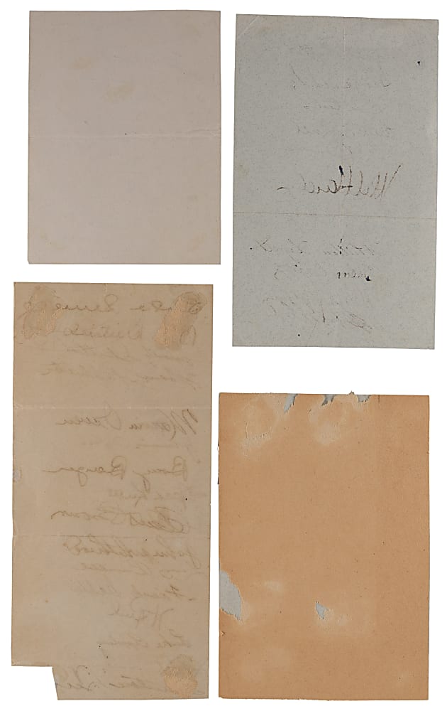 1937 & 1938 MLB Team-Signed Sheets (4) with (50) Total Signatures Including Rookie Era Bob Feller, Vince DiMaggio & Many Early Deceased