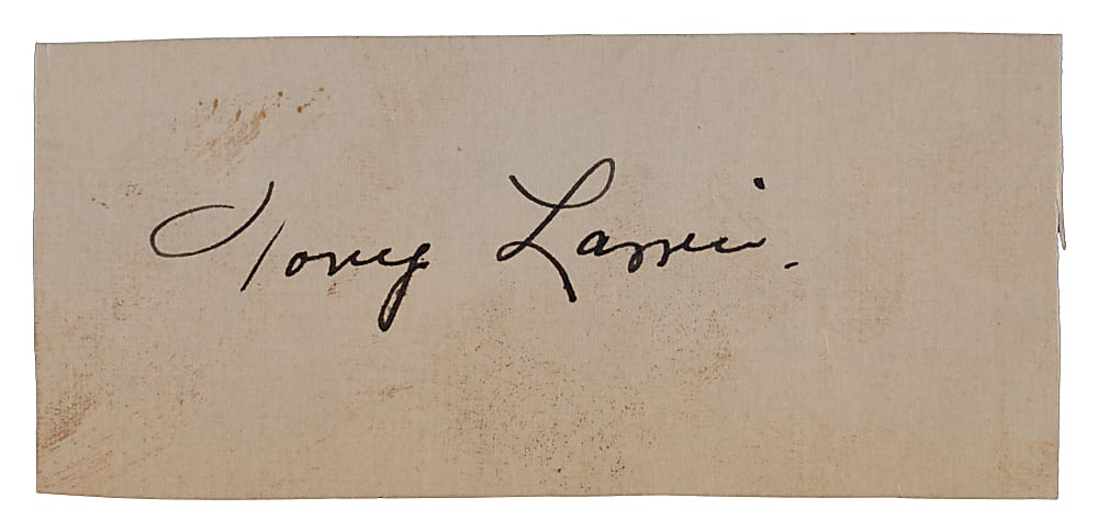 Tony Lazzeri Signed Cut with Full JSA