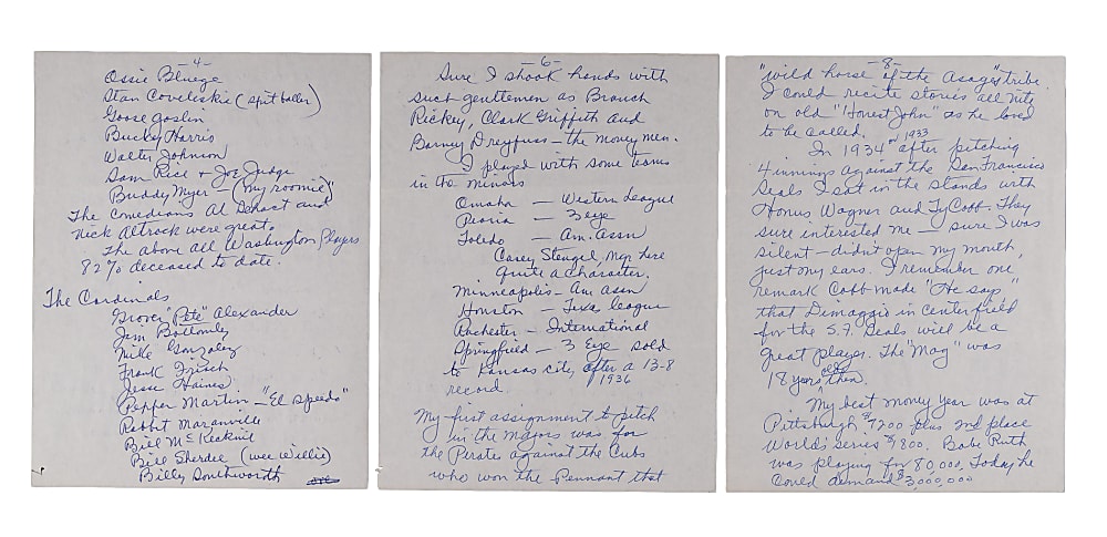 Hal Smith 1982 Signed Handwritten 10-Page Letter Detailing Career with Honus Wagner, Ty Cobb, Walter Johnson Content Plus Signed Photo PC