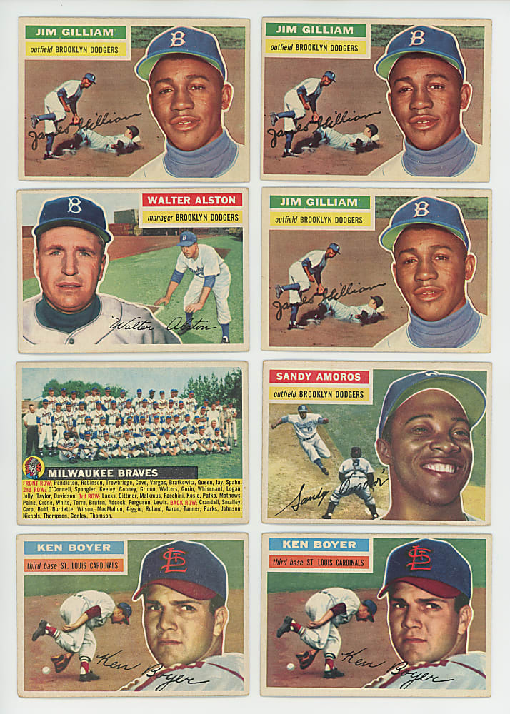 1956 Topps Collection (208) with Several Hall of Famers & Stars Including Luis Aparicio Rookie & Ted Williams
