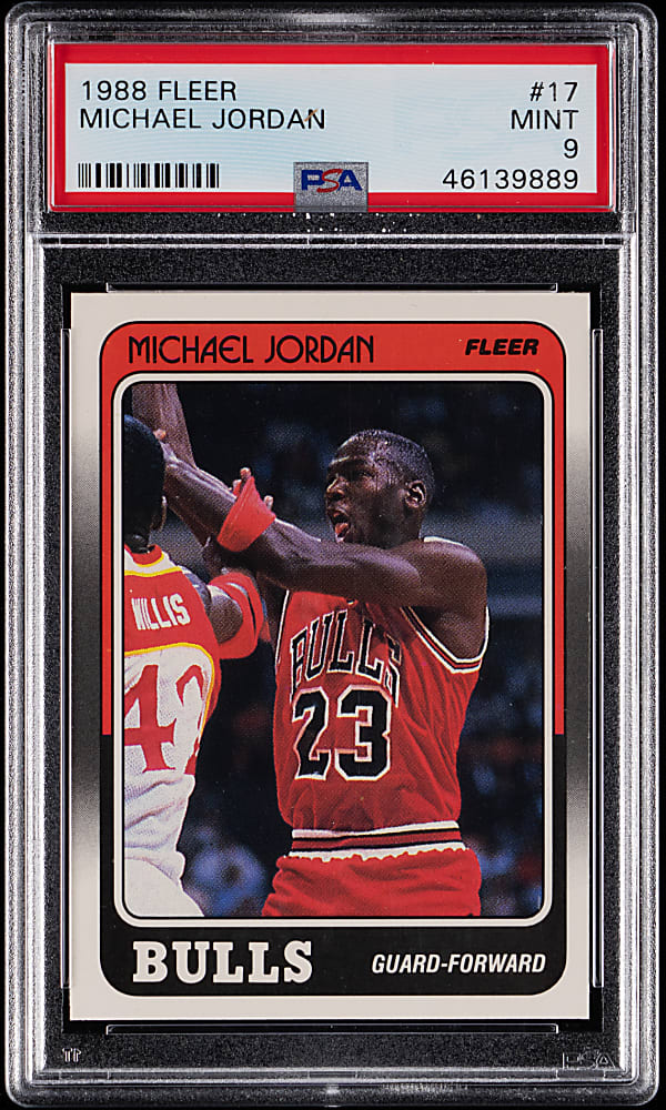 1988-1989 Fleer Basketball #17 Michael Jordan PSA MINT 9