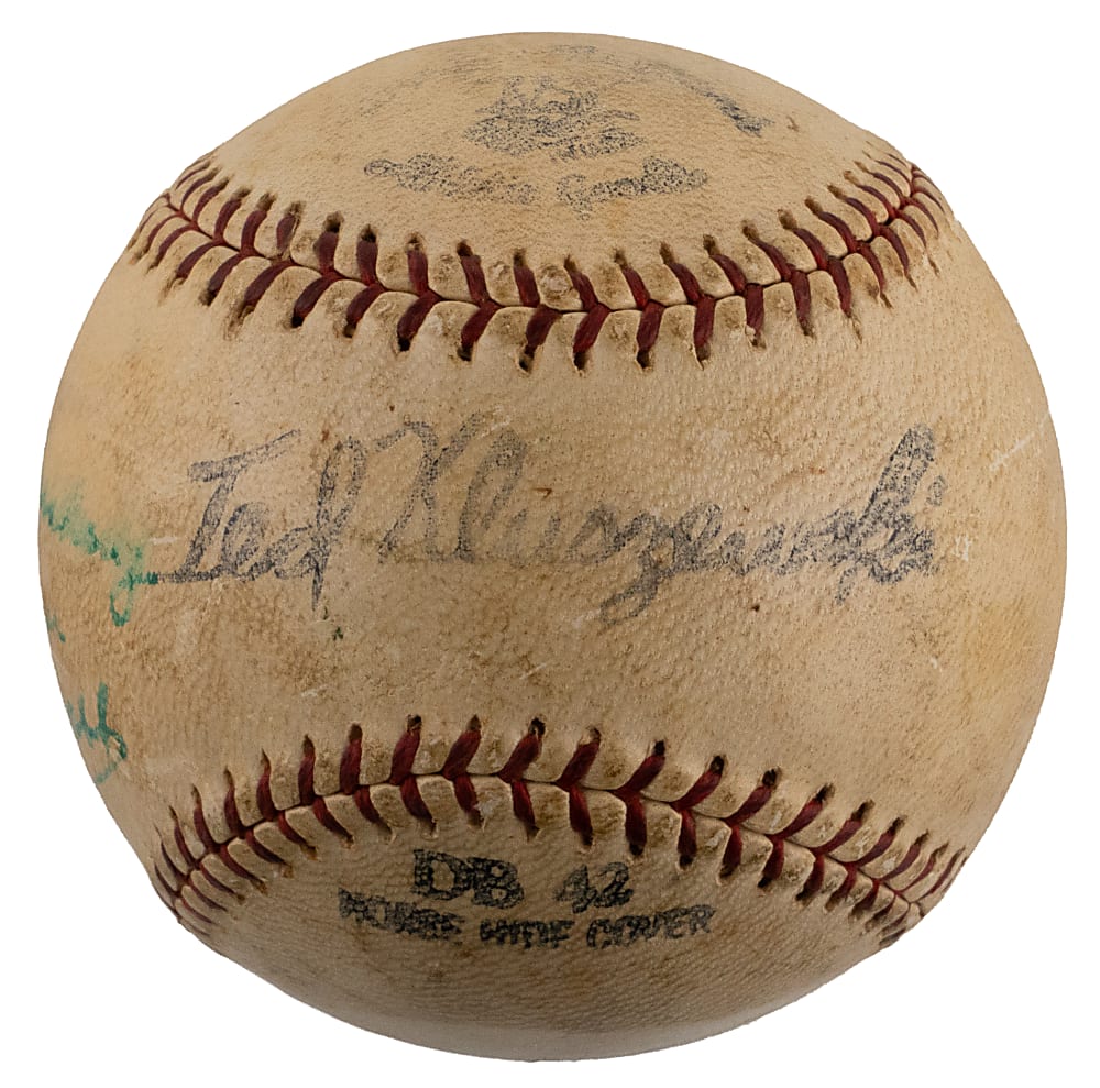 1959 Ty Cobb Single-Signed and Dated Baseball - Full PSA/DNA LOA