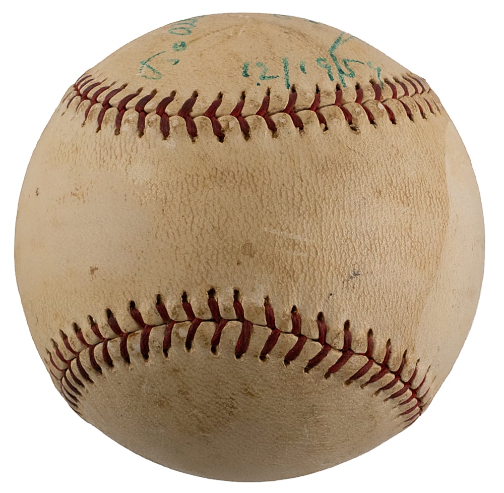 1959 Ty Cobb Single-Signed and Dated Baseball - Full PSA/DNA LOA