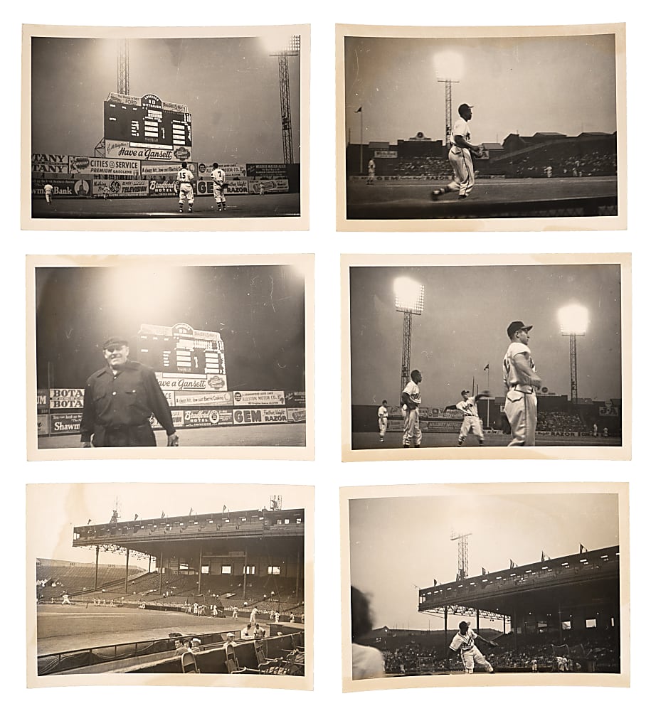 1920s-1960s MLB On-Field Snapshot Photos (17) with Goslin, Hubbard & Rizzuto