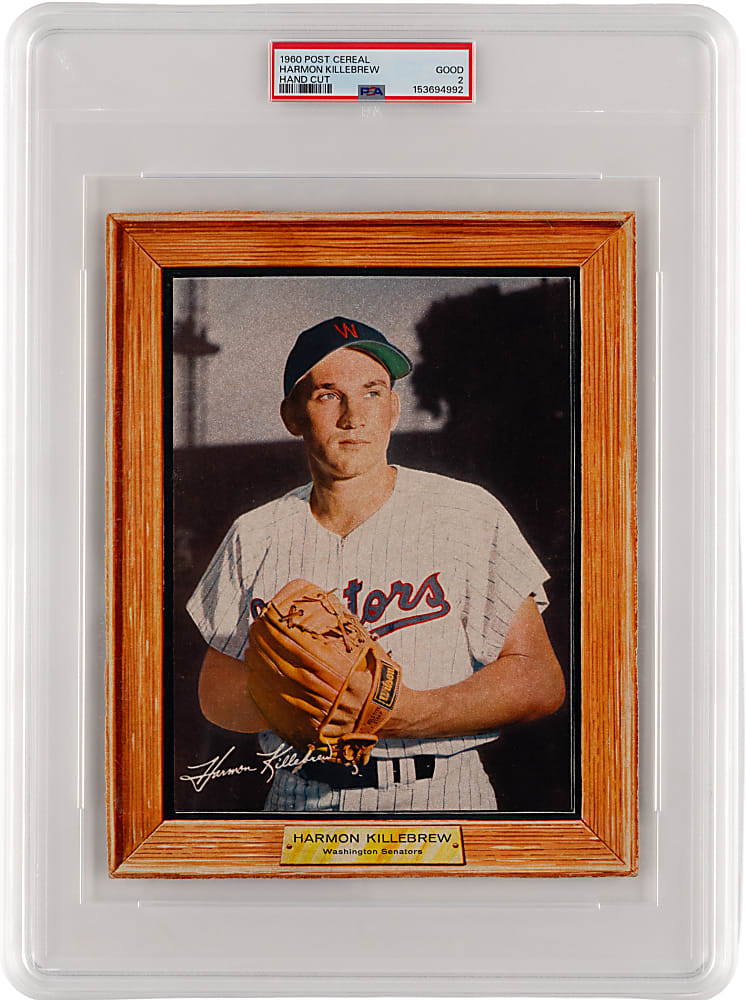 1960 Post Cereal Harmon Killebrew Hand Cut PSA GOOD 2