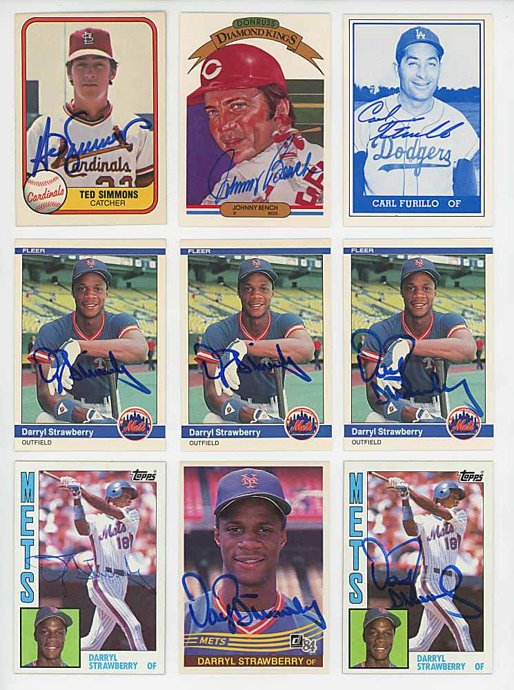 1970s-2000s Signed Card Collection (165) with (14) Hall of Famers & (2) Don Mattingly Rookies