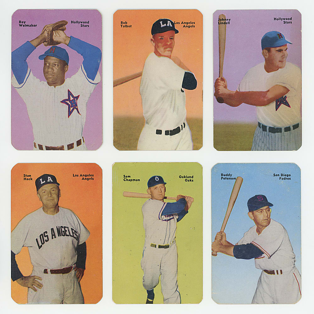 1952 Mother's Cookies Pacific Coast League Complete Set (64) Plus (3) Duplicates