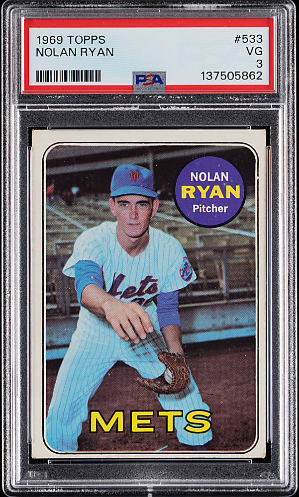 1969 Topps #533 Nolan Ryan PSA VG 3
