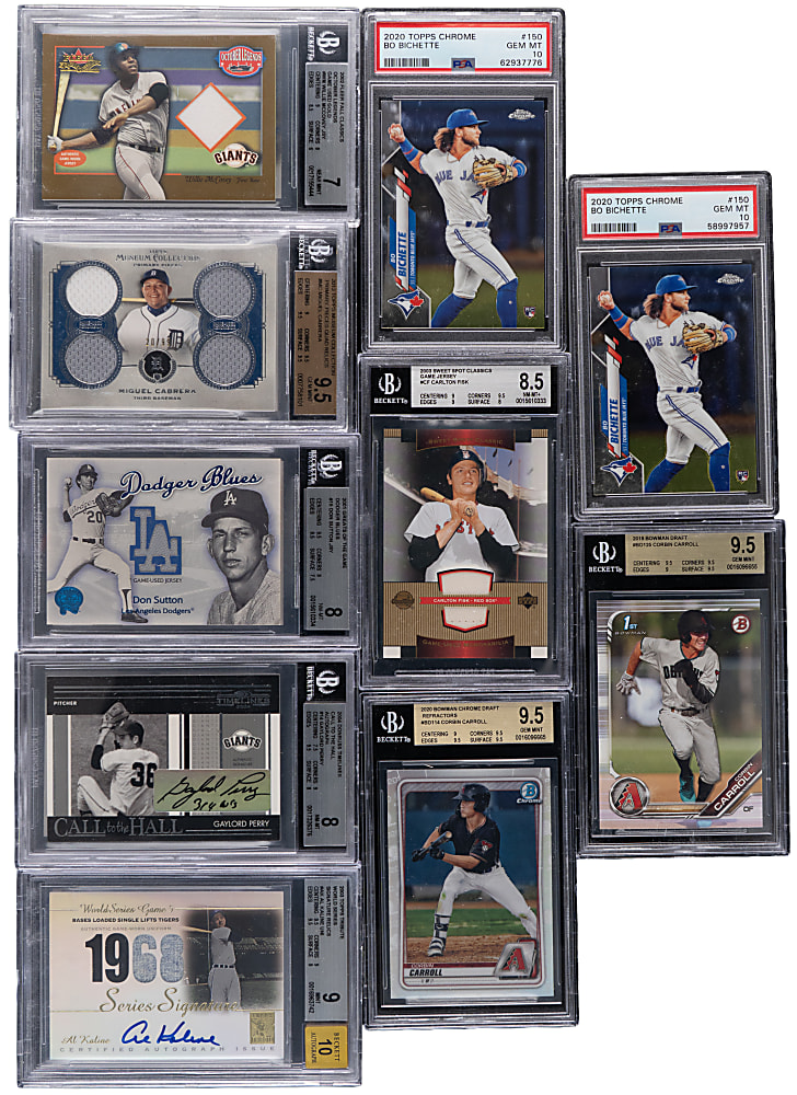 2000-2020 Hall of Fame, Star & Rookie Graded Collection (28) with Ichiro, Judge & Ohtani Rookies