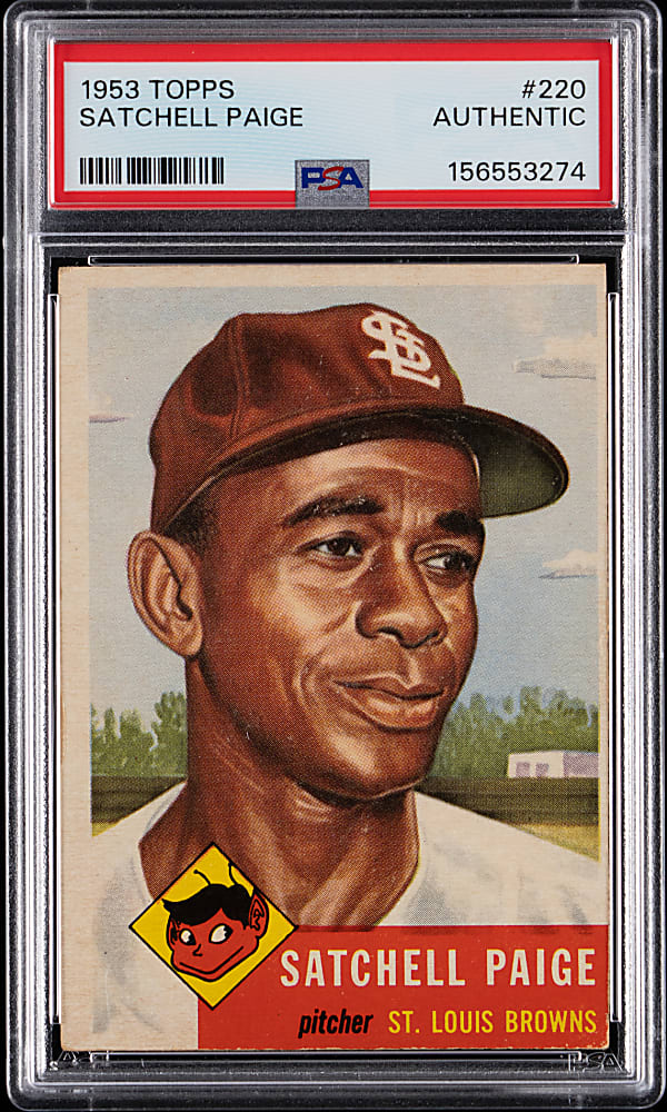 1953 Topps #220 Satchel Paige PSA Authentic