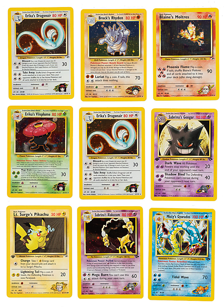 2000 Pokémon Gym Challenge and Gym Heroes Collection (546) Including (7) Holographics